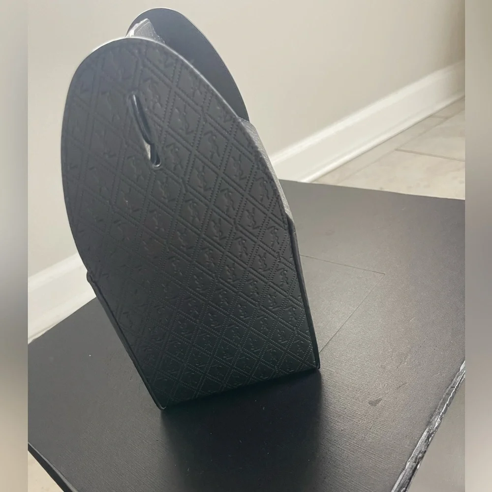 YSL Bag Saint Laurent Take-Away Leather Tote Bag Black Rare Authentic - Picture 7 of 9